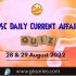 Current Affairs for Competitive Exam by Gkseries –28 & 29 August 2022