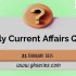 Current Affairs 21 February 2025 By GkSeries