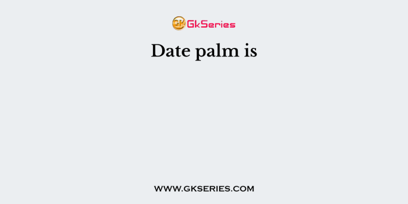 Date palm is