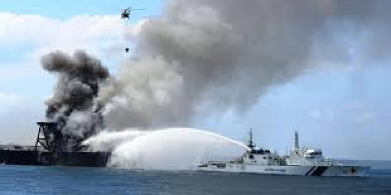 Fire on tanker off Sri Lanka coast doused