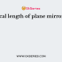 A concave mirror gives real, inverted and same size image if the object is placed