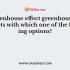 Which is the main feedback gas of the greenhouse effect?