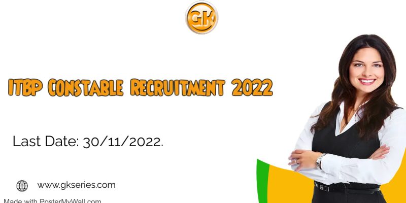 ITBP Constable Recruitment 2022 – 293 Vacancy, Online Apply