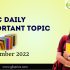Daily Quiz on Current Affairs by Gkseries – 1 December 2022