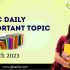 Daily Quiz on Current Affairs by Gkseries – 3 March 2023