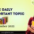 Daily Quiz on Current Affairs by Gkseries – 3 December 2022