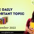 UPSC Daily Static Quiz: 18 December 2022