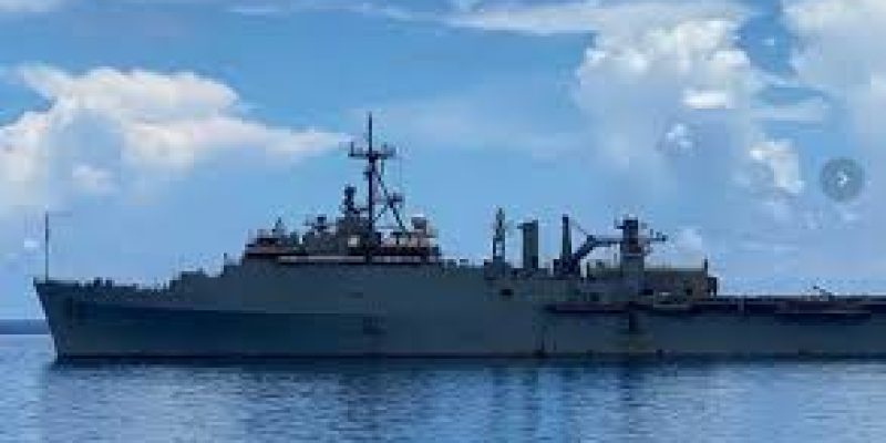 INS Jalashwa arrives at port of Anjouan in Comoros