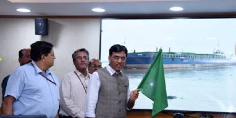 IWAI ship Bhutanese cargo flagged off from Dhubri in Assam to Narayanganj in Bangladesh
