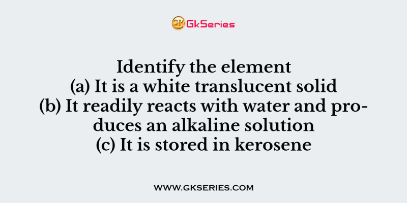 Identify the element