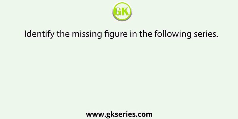Identify the missing figure in the following series.