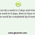 A can work 5 times faster than B and takes 60 days less than B to complete the work. In how many days does A and B individually can complete the work?