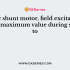 A dc shunt motor is driving a mechanical load at rated voltage and rated excitation. If the load torque becomes double, then the speed of the motor