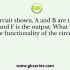 In the circuit shown, what are the values of F for EN = 0 and EN = 1, respectively?