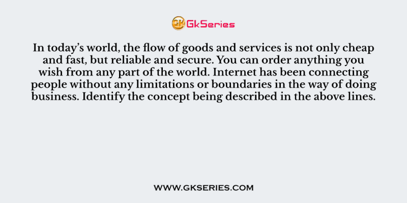 In today’s world, the flow of goods and services is not only cheap and fast, but reliable and secure