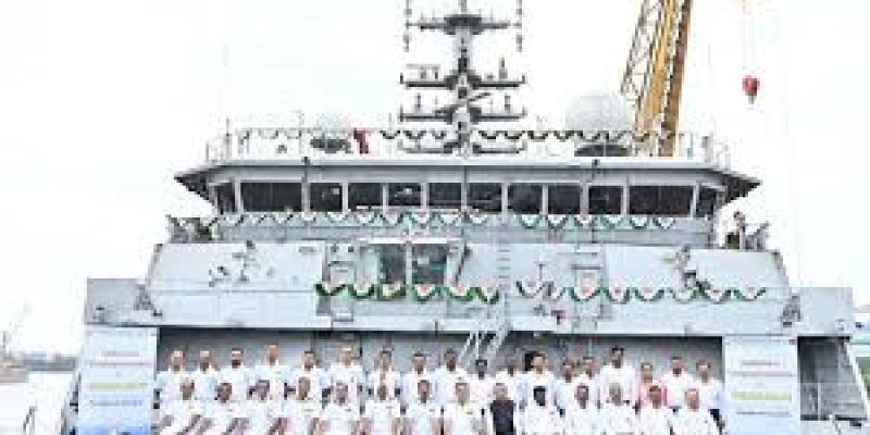 India Launches First Indigenous Diving Support Ship INS Nistar