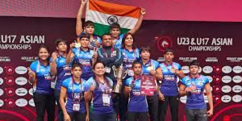 India Wins 11 Medals at the U-17 Asian Wrestling Championship 2024