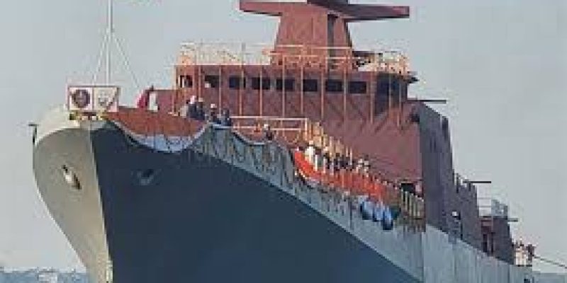 Indian Navy Launches Frigate ‘Tavasya’ Under Project 1135.6