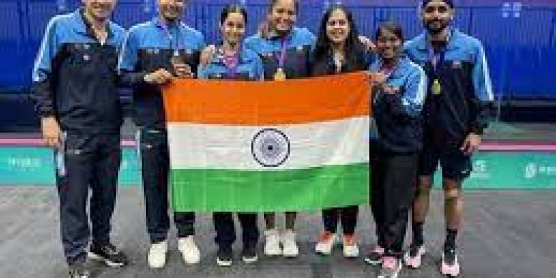 Indian wins Gold and Bronze medals at the Asian Squash Mixed Doubles 2023