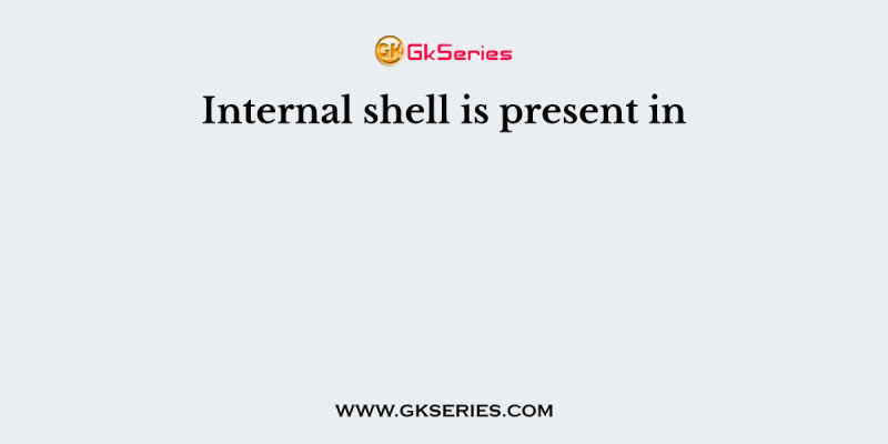 Internal shell is present in
