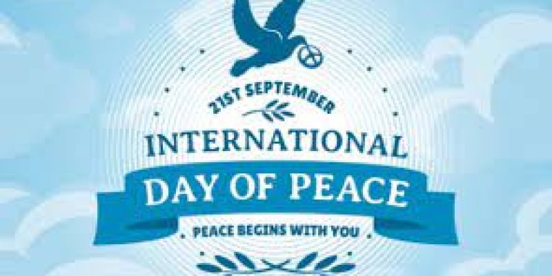 International Day of Peace celebrates on 21st September