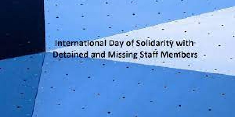 International Day of Solidarity with Detained and Missing Staff Members 2023: 25 March