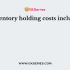 The following classes of costs are usually involved in inventory decisions except