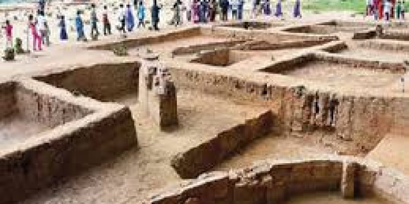 Skeletal remains of a child excavated as part of Keeladi’s 6th phase excavation