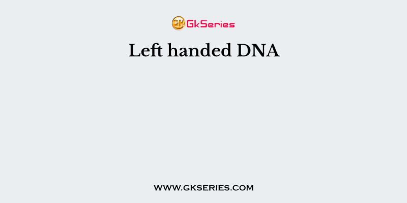 Left handed DNA