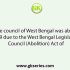 Legislative Council of Bengal was constituted under which Act?