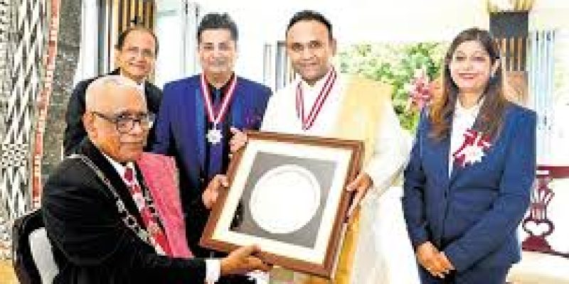 Madhusudan Sai Honored with Fiji’s Highest Recognition for Humanitarian Efforts