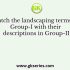 Match the planning principles in Group-I with their descriptions in Group-II