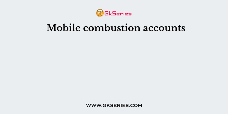 Mobile combustion accounts