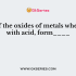 Generally, when certain metals react with an acid they release _______ gas.