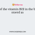 Vitamin C is present in largest amount in the body in