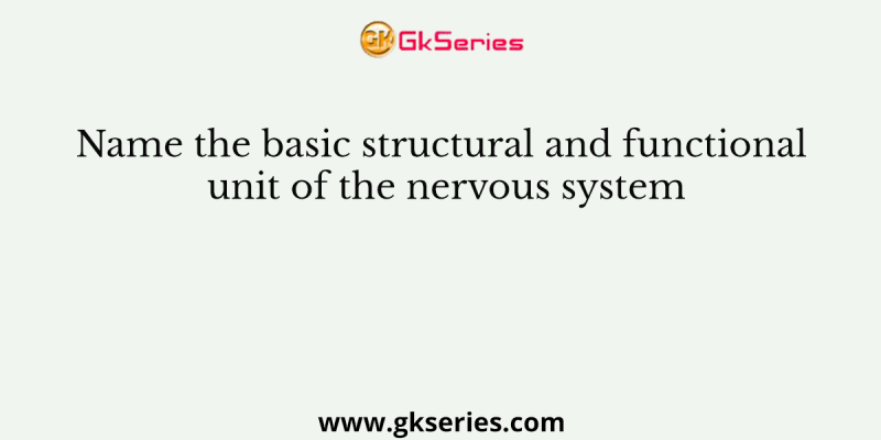 Name the basic structural and functional unit of the nervous system