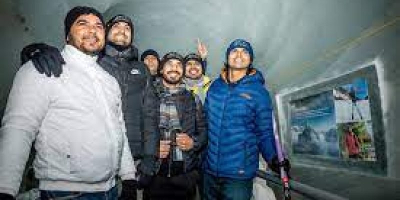 Neeraj Chopra honoured at Jungfrau’s Ice Palace in Switzerland
