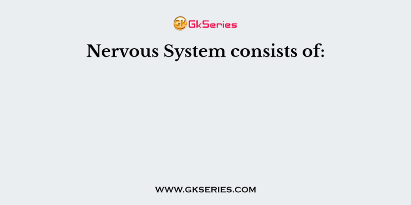 Nervous System consists of: