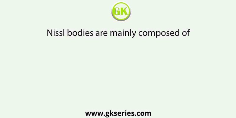 Nissl bodies are mainly composed of