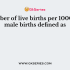 The sum of the age-specific birth rates (5-year age groups between 10 and 49) for female residents of a specified geographic area during a specified time period