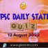 UPSC Daily Current Affairs Quiz: 12 August 2022