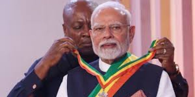 PM Modi Honoured in Ghana with ‘Order of the Star’