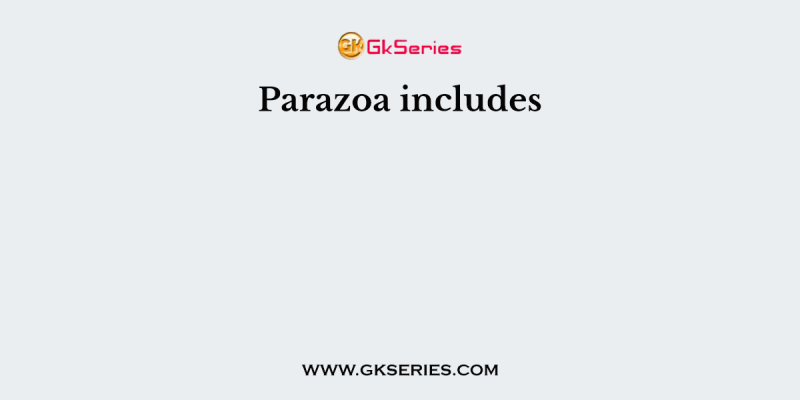 Parazoa includes