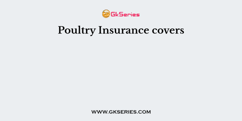 Poultry Insurance covers