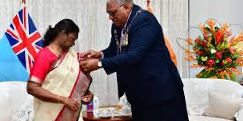 President Droupadi Murmu Conferred “Companion of the Order of Fiji” in the Capital Suva