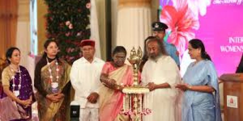 President of India Inaugurates International Women’s Conference by Art of Living