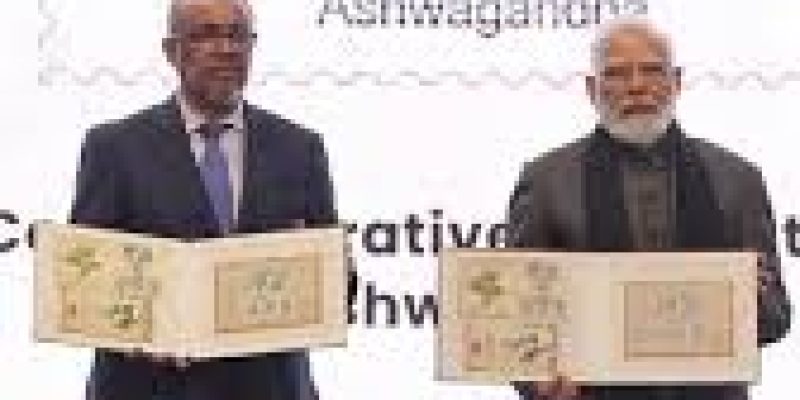 Prime Minister Releases Commemorative Postal Stamp on Ashwagandha at WHO Global Summit