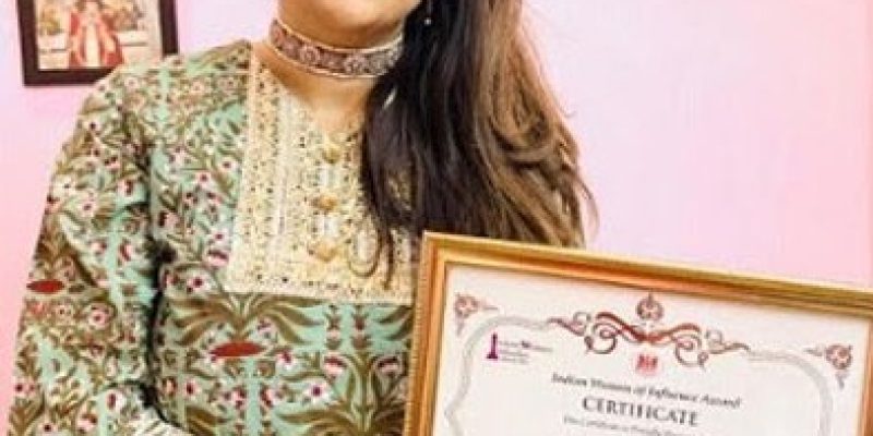 Priya Priyadarshini received Indian Women of Influence award