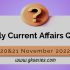 UPSC Daily Current Affairs Quiz: 21 November 2022