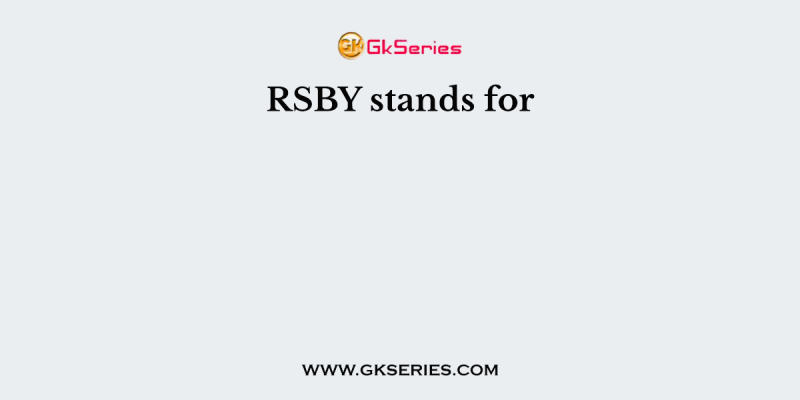 RSBY stands for